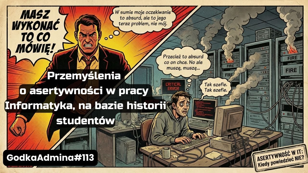 GodkaAdmina#113 Przemyślenia o asertywności w pracy Informatyka, na bazie historii studentów