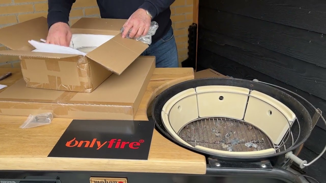 Onlyfire Charcoal Ash Basket unboxing+cooking with fire