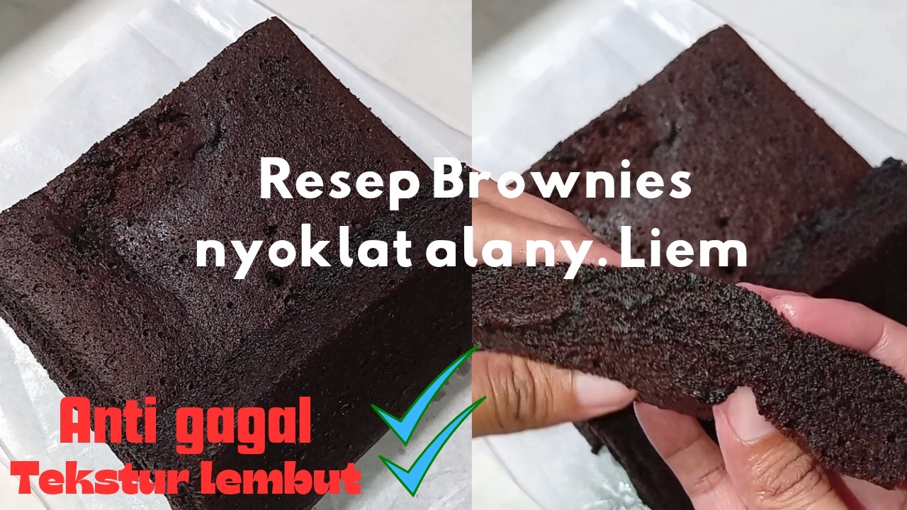 Resep brownies kukus 4 telur anti gagal  cocok untuk pemula