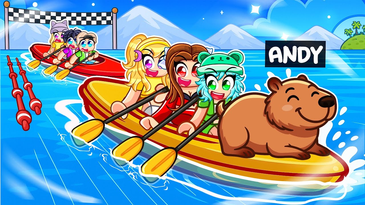 I Became A CAPYBARA In KAYAK RACING Then Spent $954,654! (Roblox)