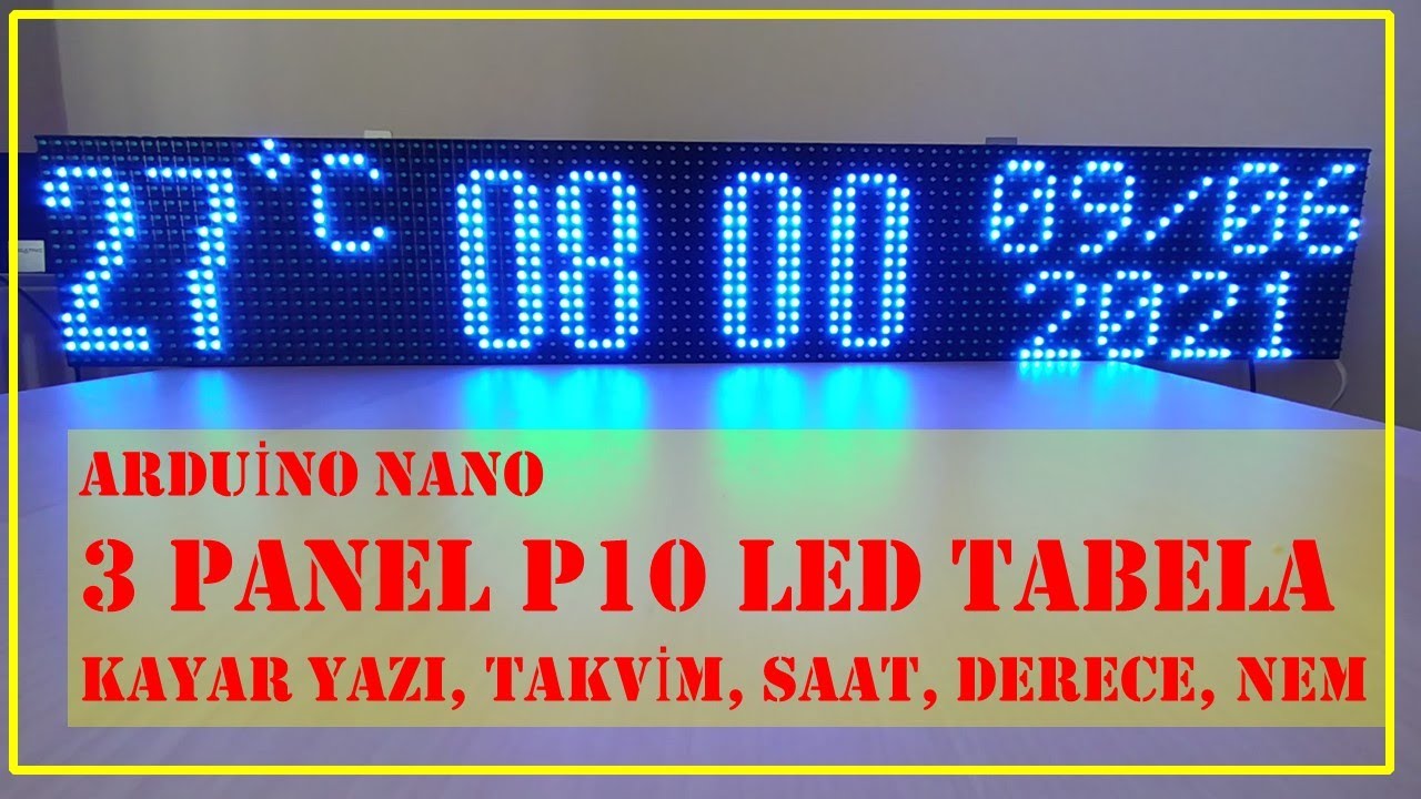 Arduino 3 Panel P10