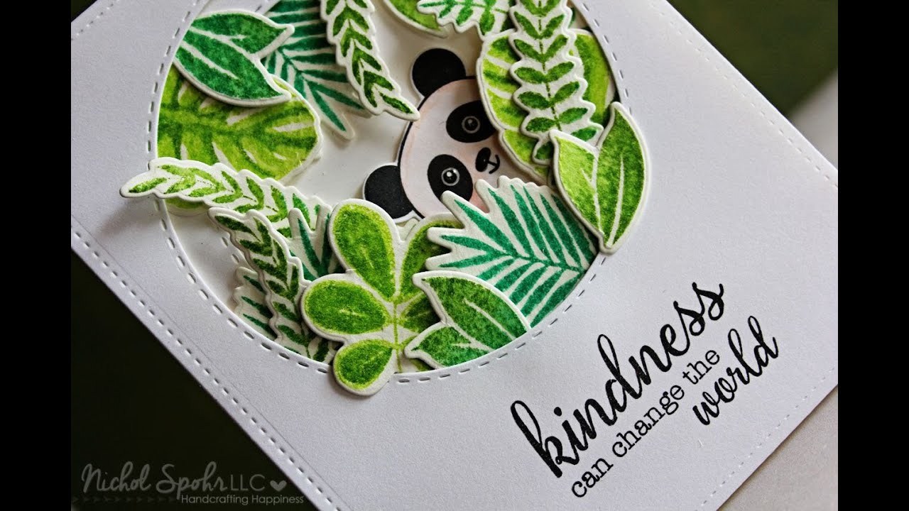 Peek A Boo Panda Kindness Card