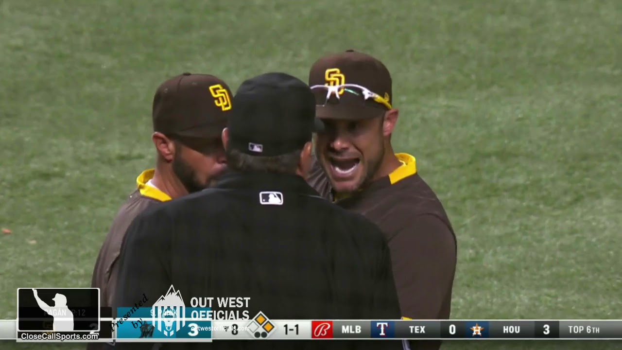 Ejections 110-111 - Doug Eddings Ejects San Diego's Tommy Pham and Skip Schumaker During Miami Skew