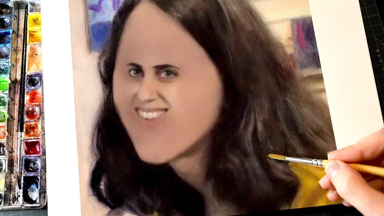 【Hila Klein】Watercolor Portrait