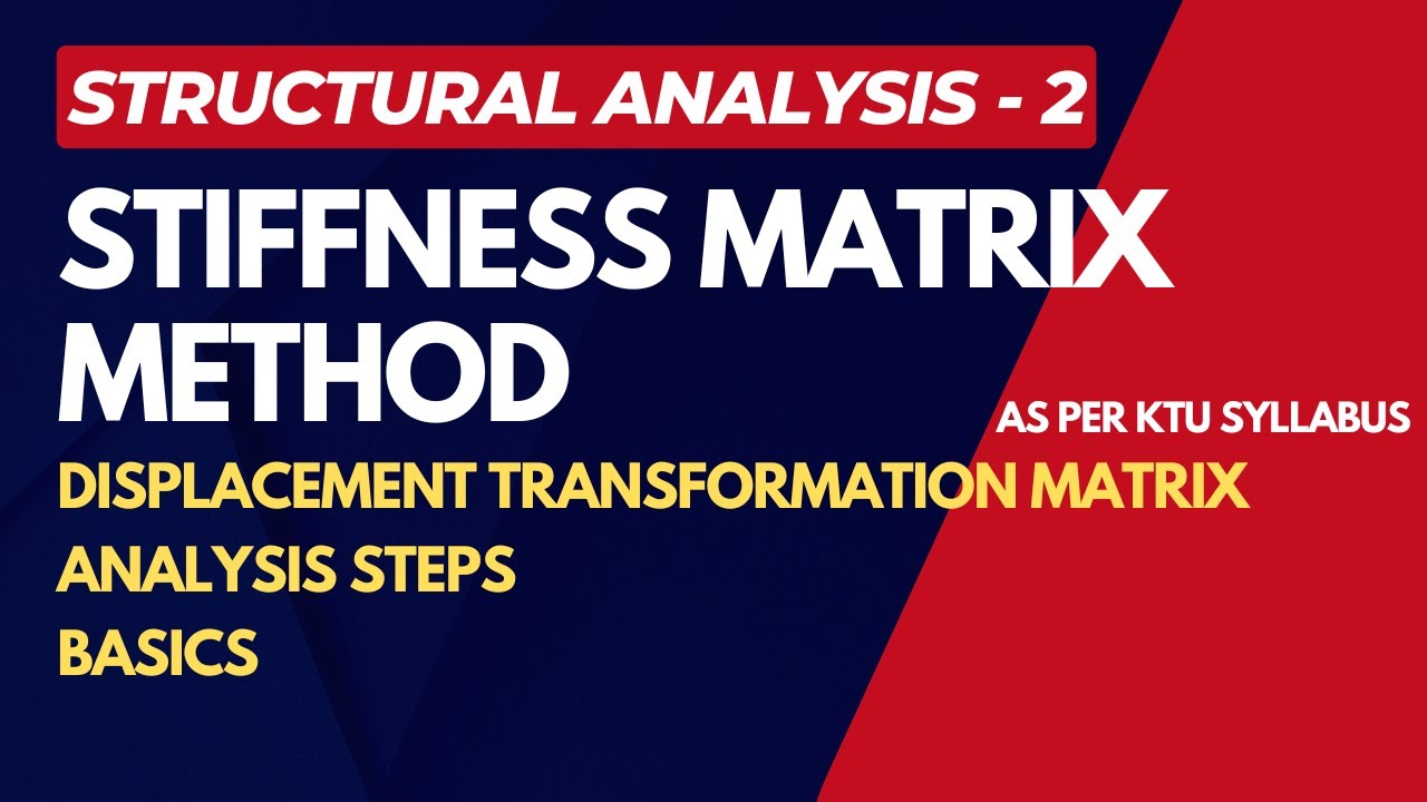 STIFFNESS MATRIX METHOD | DISPLACEMENT TRANSFORMATION MATRIX | ANALYSIS STEPS BASICS | CET302 | KTU