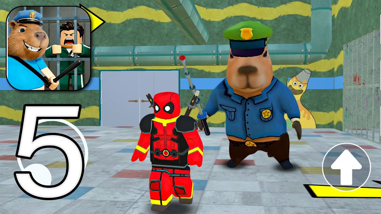 Parkour Challenge Runner - Deadpool Escape Prison - Gameplay Walkthrough Part 5 (Android, iOS)