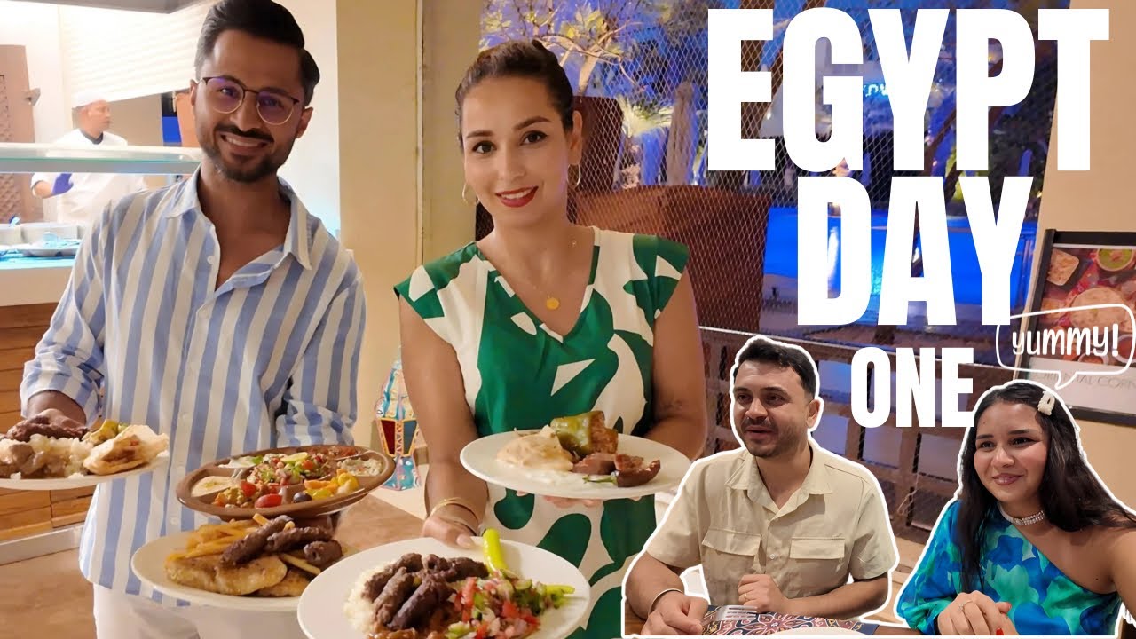 Our First Dinner in Egypt 🇪🇬 |Hotel Experience & First Impressions |چی خوردیم در شام اول ما در مصر؟ 