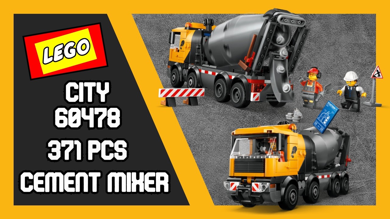 LEGO CITY 60478 Cement Mixer - Speed Build