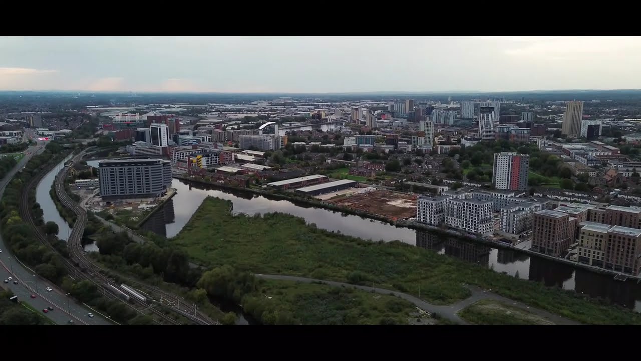 Drone shots of Manchester