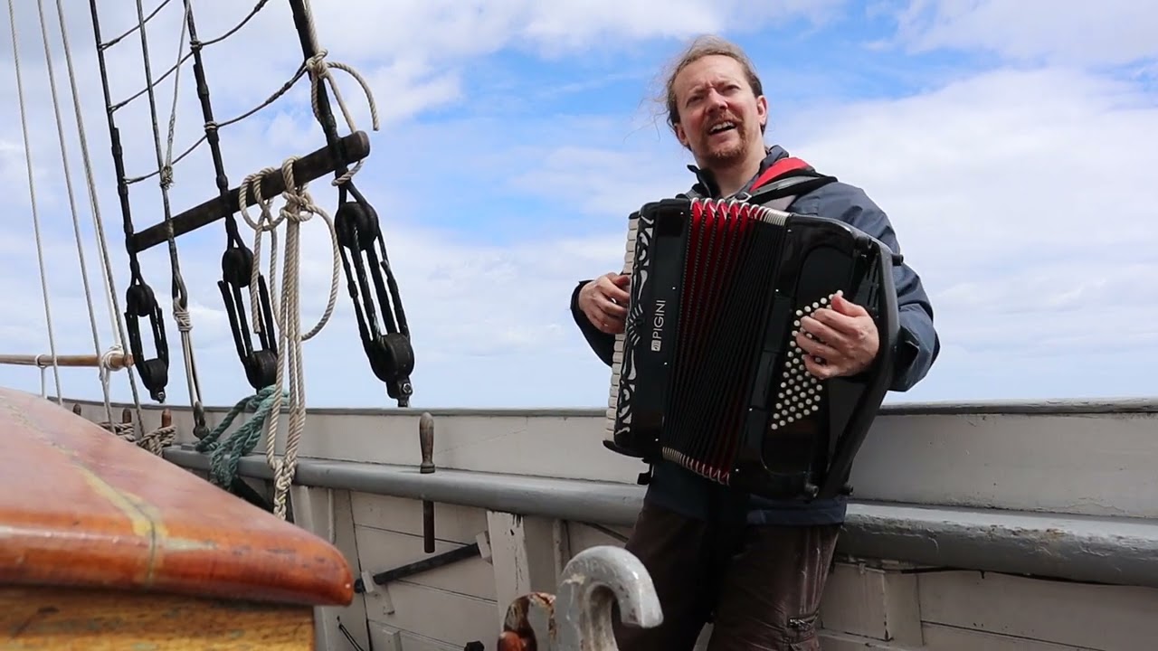 Mates Together (Ye Banished Privateers cover) but I'm actually at sea on an authentic tall ship