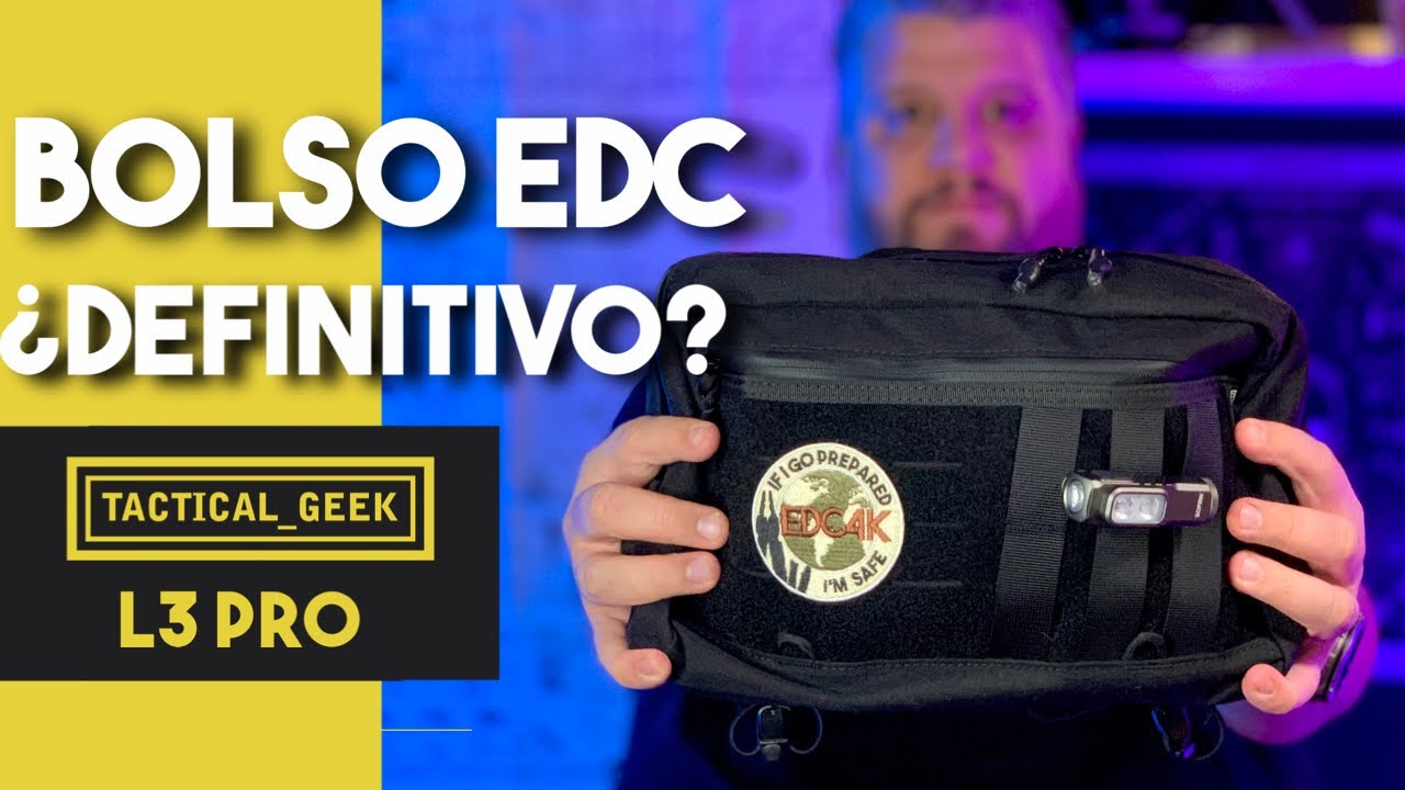 TACTICAL GEEK L3 Pro Review | Bolso EDC + organizador TCM-10 | EDC4K