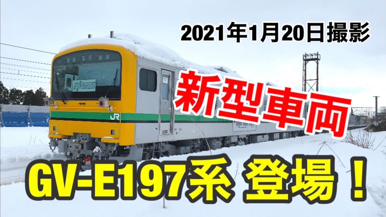 新型車両 GV-E197系が甲種輸送される！
