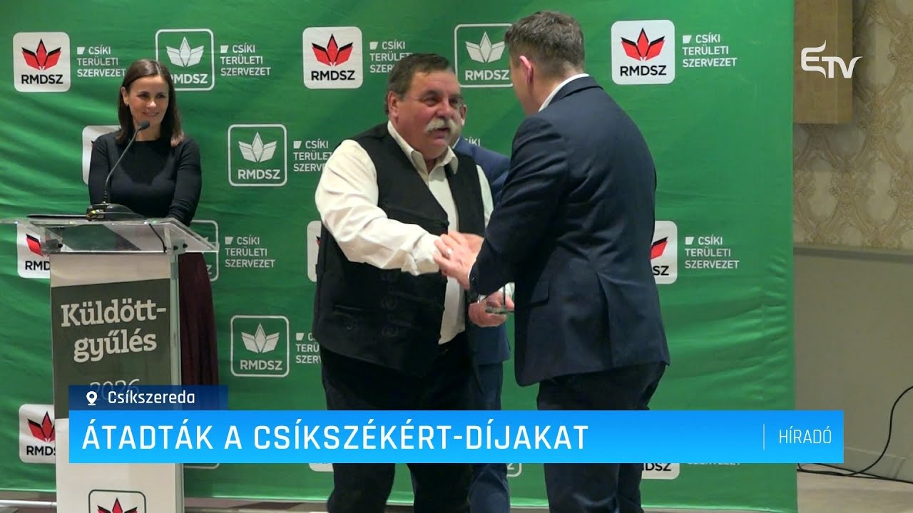 Átadták a Csíkszeredáért-díjakat – Erdély TV