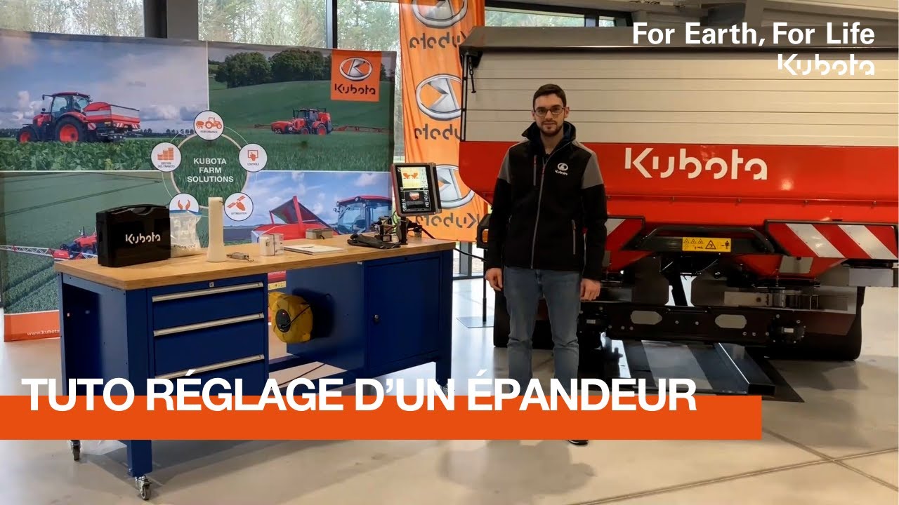 Kubota DSX-W GEOSPREAD - Tutoriel de réglage de l'épandeur | #Kubota 2025
