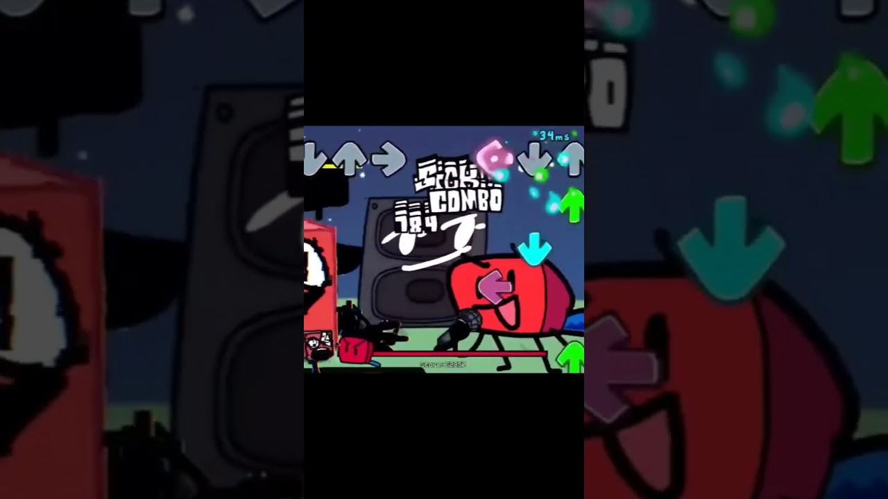 Blocky in Stabbable! #comelearnwithpibby #fnf FNF SHORT #gelatinoffcial