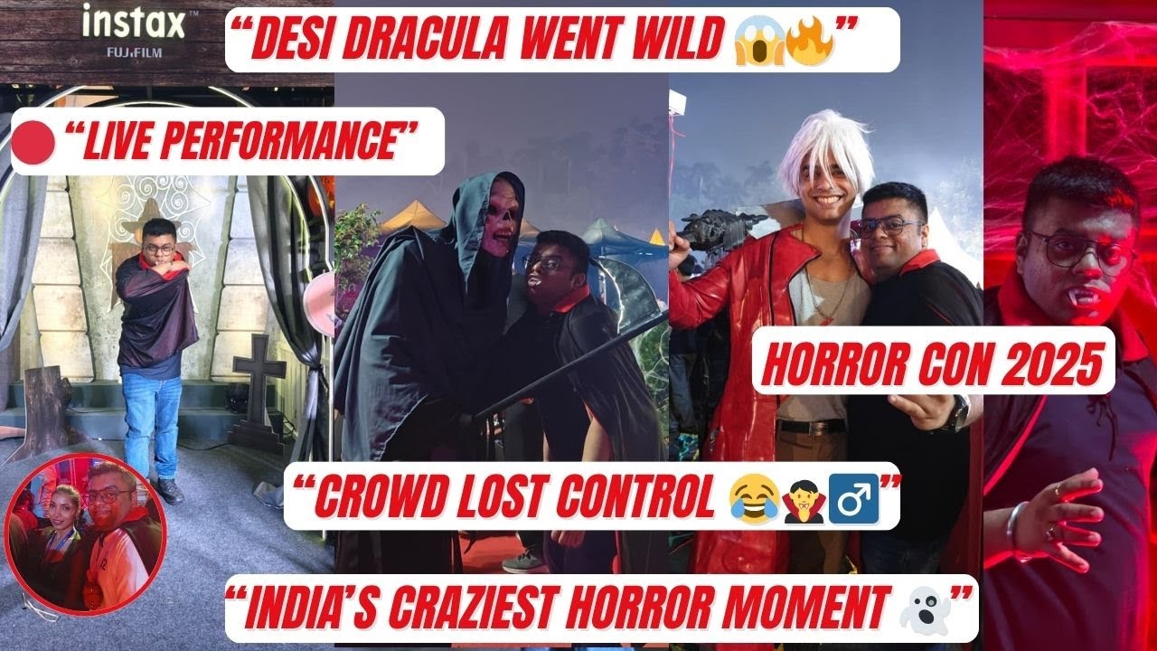 &ldquo;This Desi Dracula BROKE the Stage 😂🧛&zwj;♂️ | HorrorCon India 2025&rdquo;