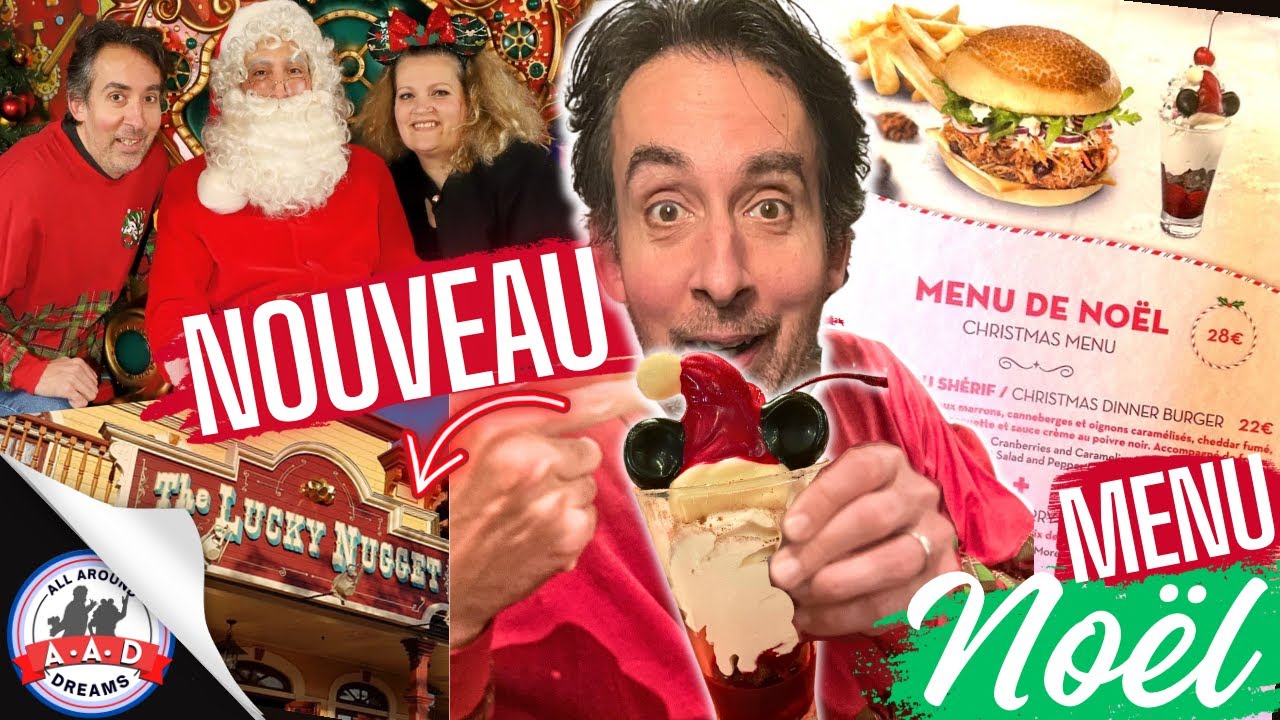 MENU DE NOËL LUCKY NUGGET DISNEYLAND PARIS & NOUVEAUTÉS MERCH DÉCEMBRE
