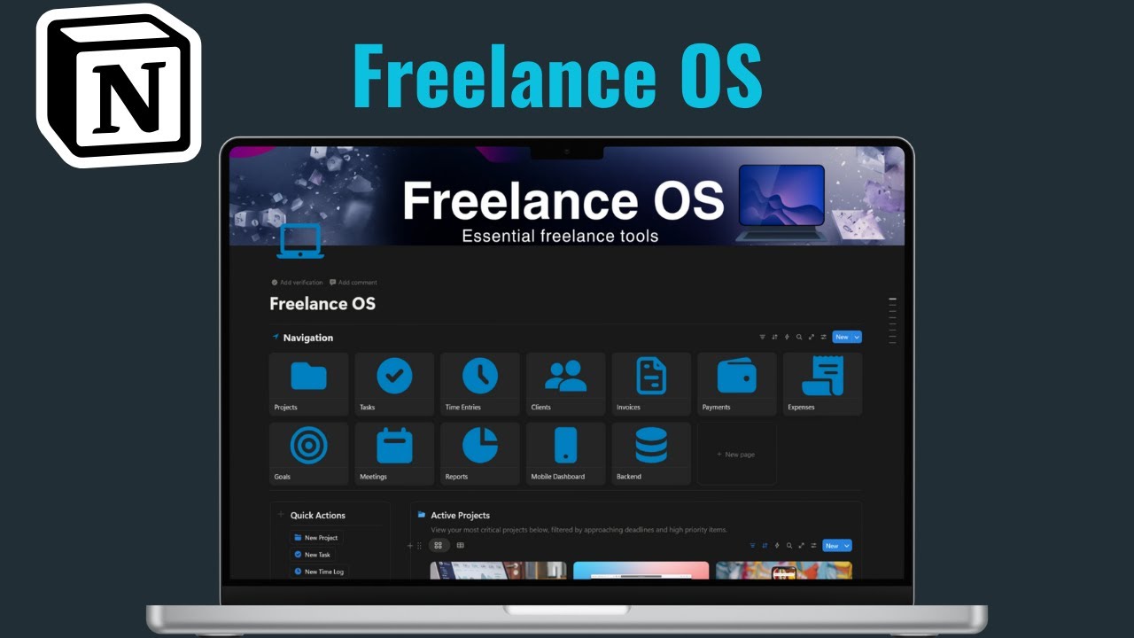 Manage Your Freelance Business in Notion | Freelance OS Template Tour