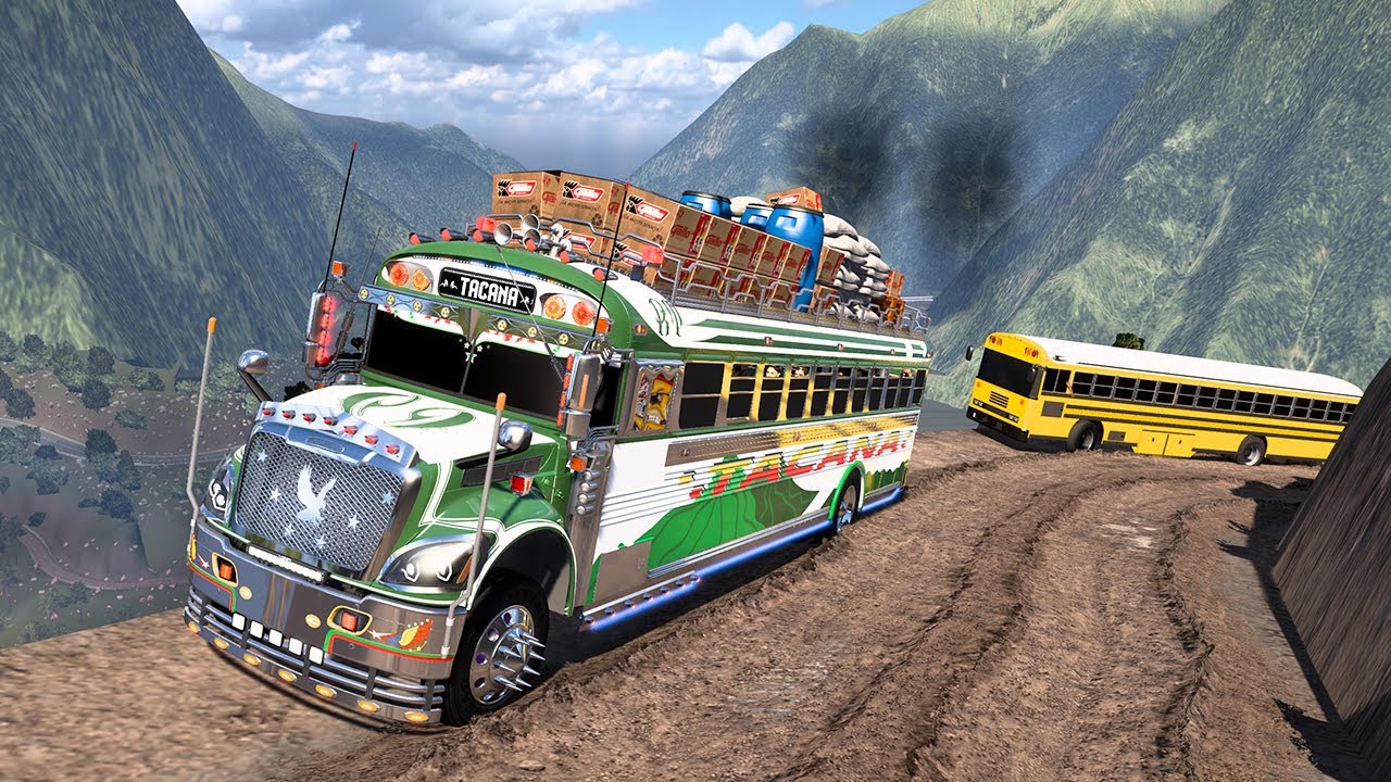 El Autobús Con | El Mejor Freno De Motor De Guatemala Por Las Carreteras Mas Extremas ATS Mods
