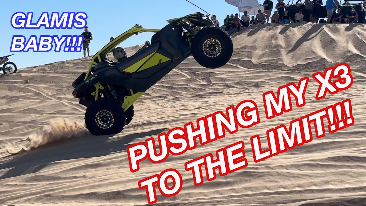 Glamis Sand Dunes With The Boys!!!  Jumping and Ripping Our Can Am X3s In The Dunes!!!