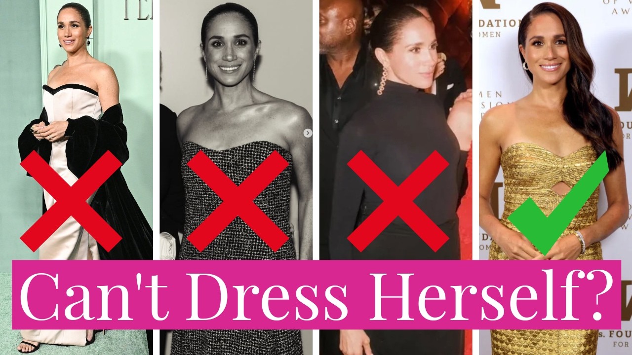 Meghan Can't Dress Herself? Meghan Markle's Horribly Fitting Dress at Fifteen Percent Pledge Gala