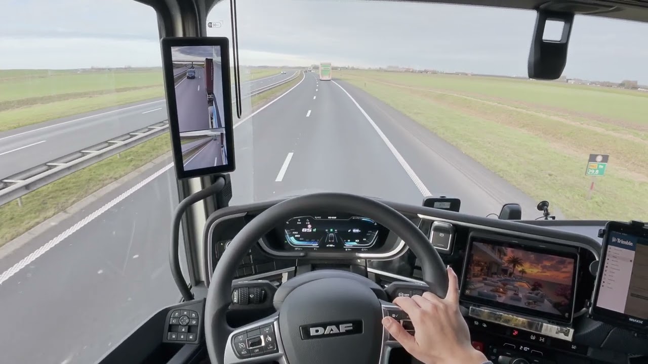 ASMR Truck Driving POV DAF XG Digital Mirrors | Netherlands