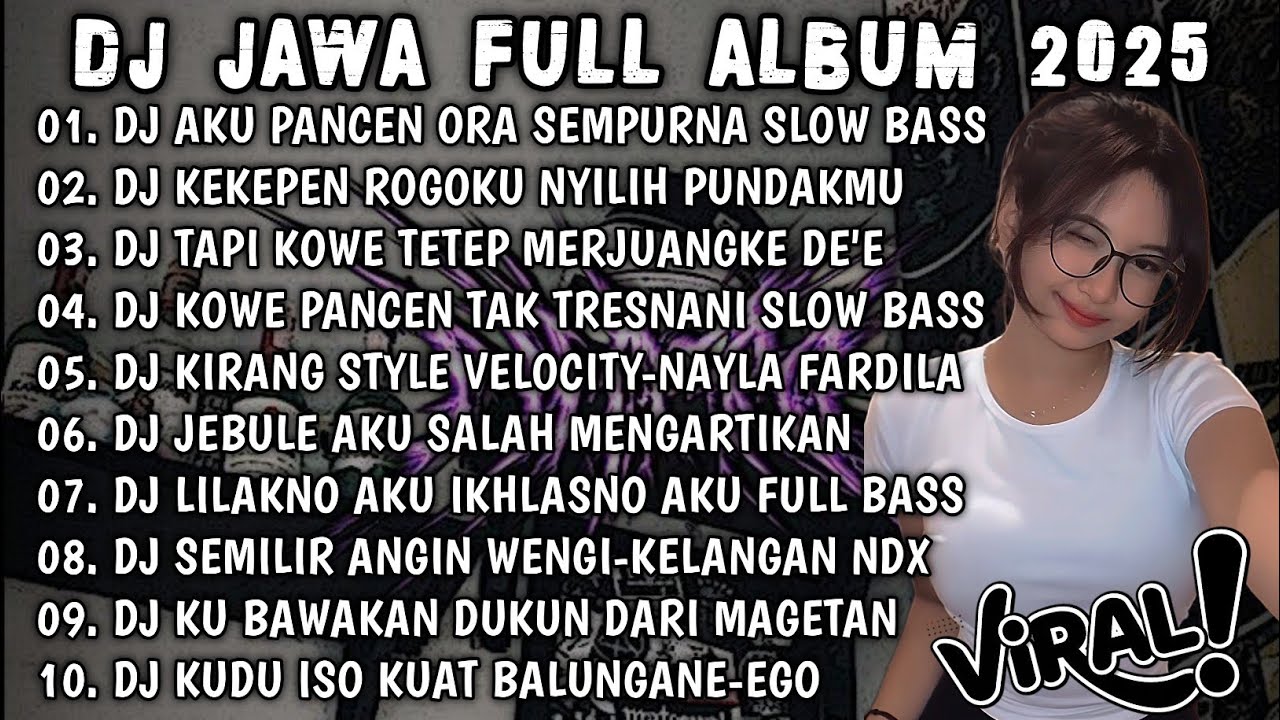 DJ JAWA VIRAL TIKTOK TERBARU 2025|DJ AKU PANCEN ORA SEMPURNA-ROPANG|FULL ALBUM SLOW BASS🎶