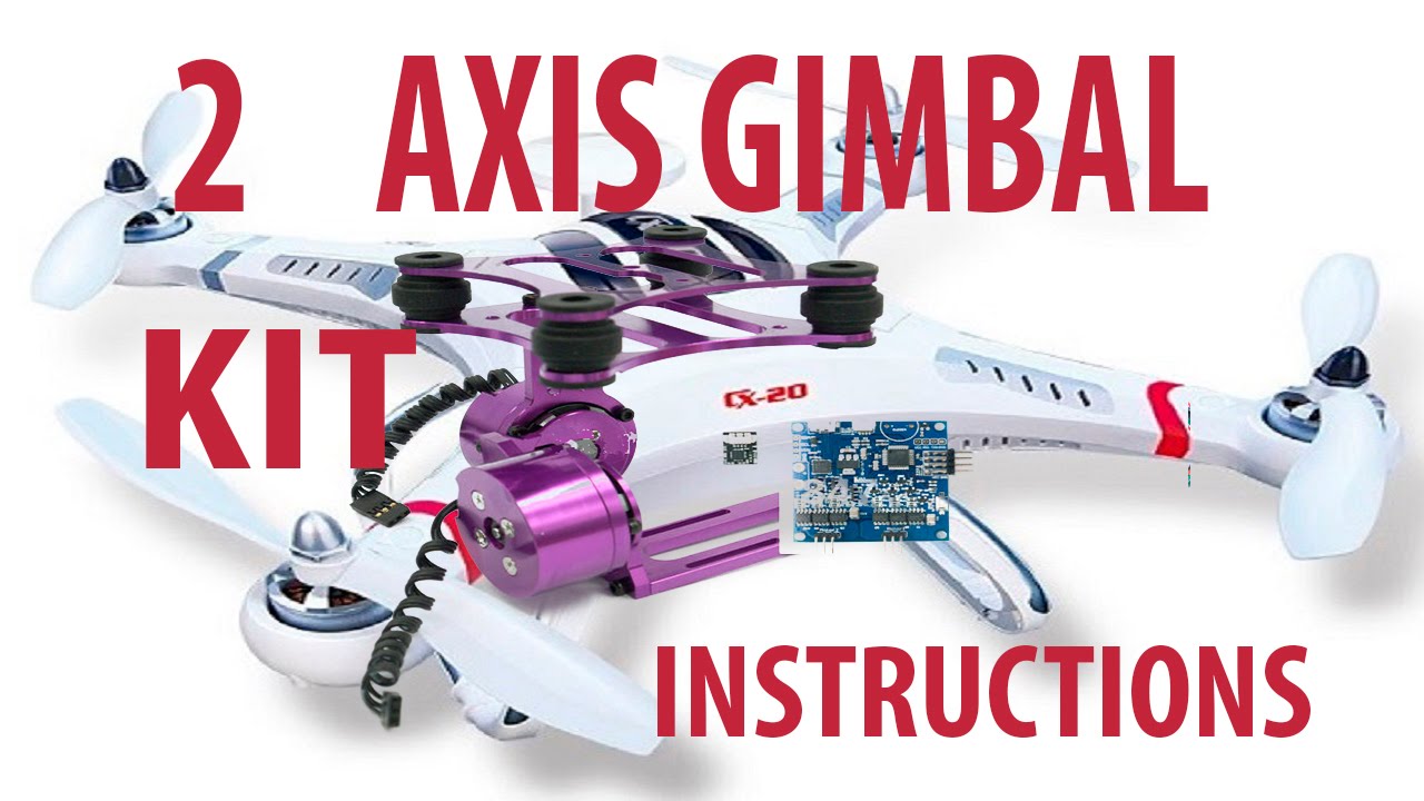 gimbal 2 axis kit assembly instructions with BGC3.1 Controller