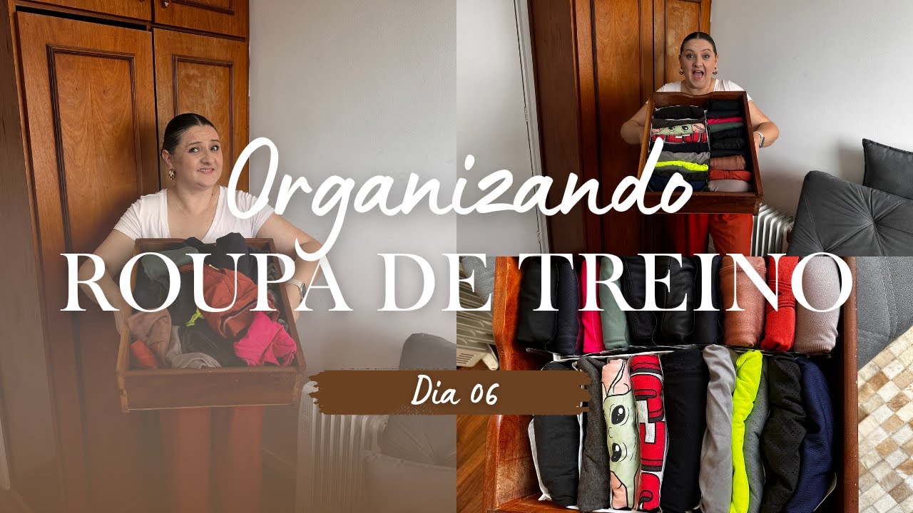 #30diassembagunça - DIA 06 - Como Organizar Roupas de Academia #organizacao #crisribeirotv