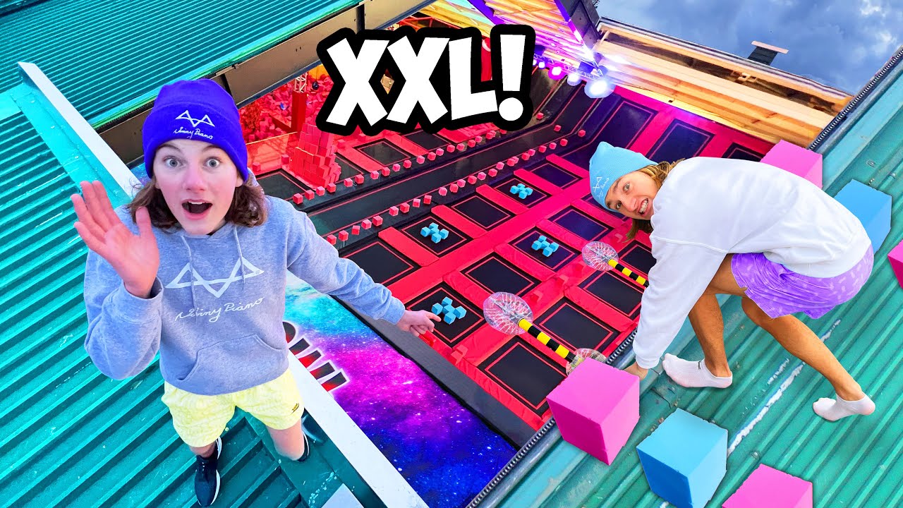 Wir bauen den HÄRTESTEN TRAMPOLIN PARKOUR! (Start vom CABRIO DACH!)
