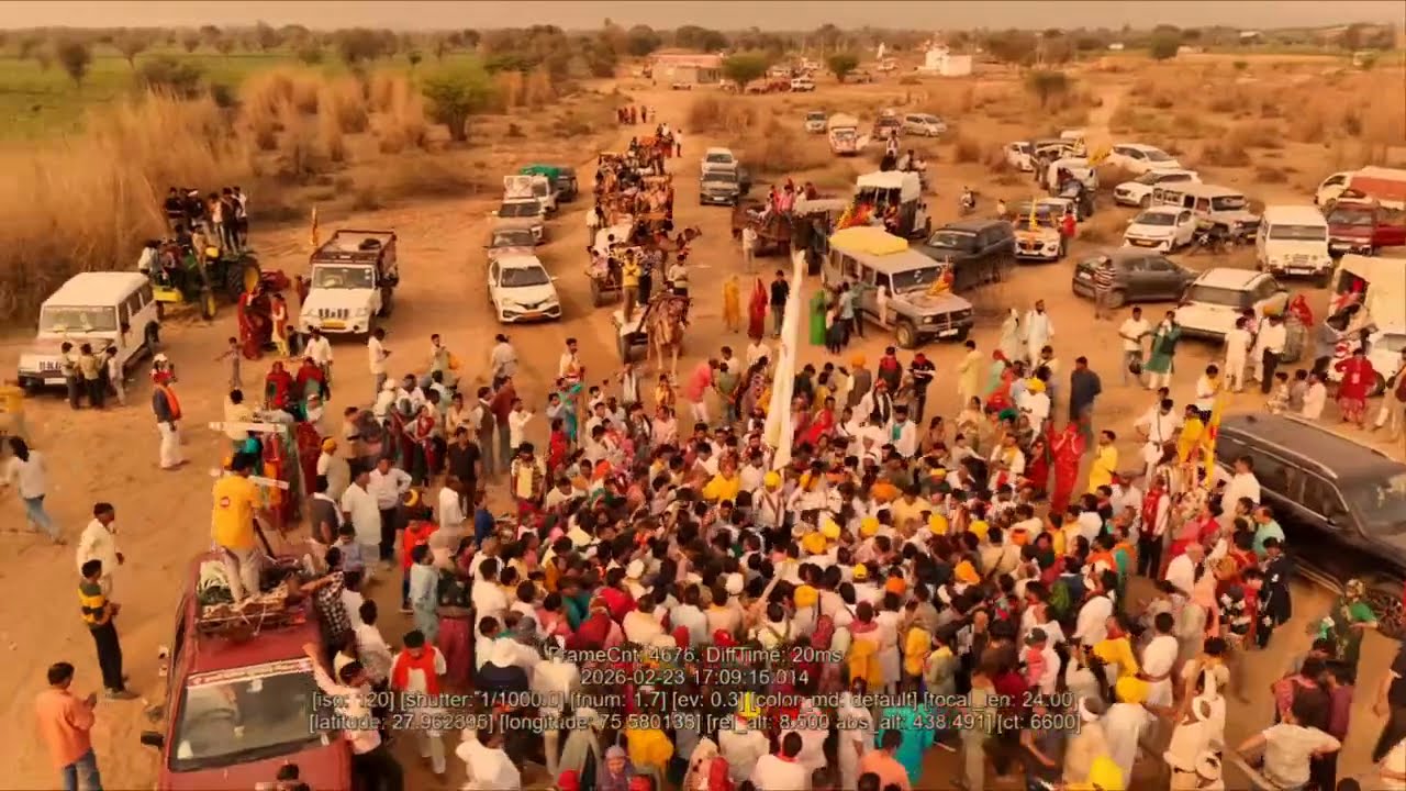 सूरजगढ़ निशान पदयात्रा ||तृतीयदिन|| 24 फ़रवरी,2026 मंगलवार गुढ़ा गोरजी से वीर महावीर से घाटी से गुरारा