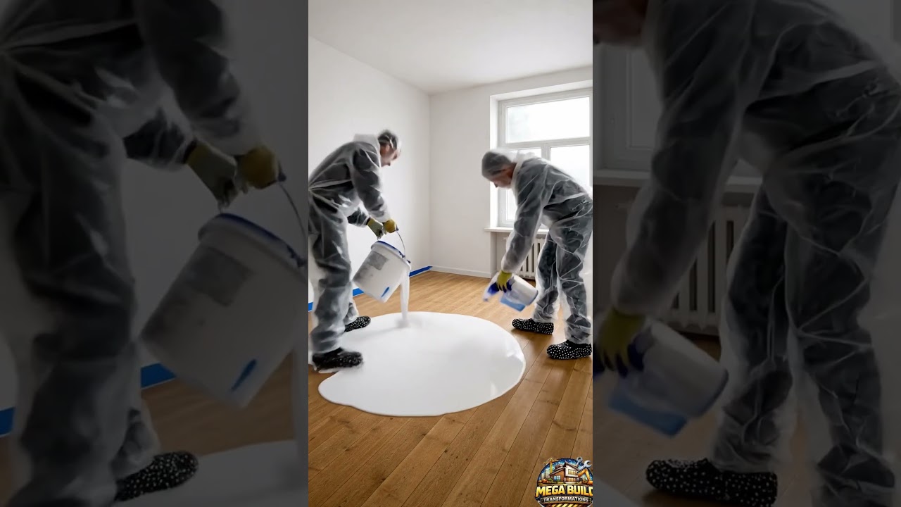 Epoxy Floor Polishing to Mirror Finish 🌊 Ocean Floor Transformation Timelapse