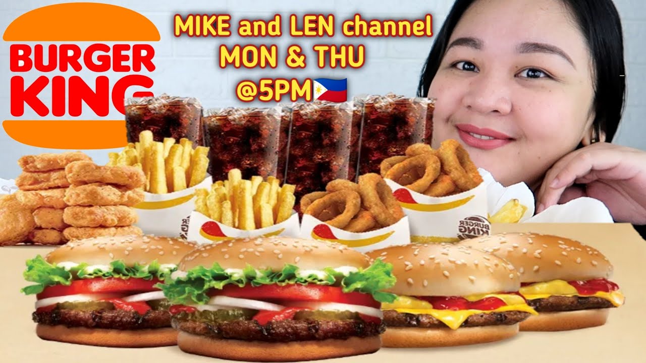BURGER KING MUKBANG PHILIPPINES | Whopper, Cheeseburger, Chicken Nuggets, Thick Fries