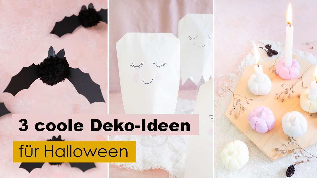 3 coole Ideen: Deko für Halloween basteln 🎃