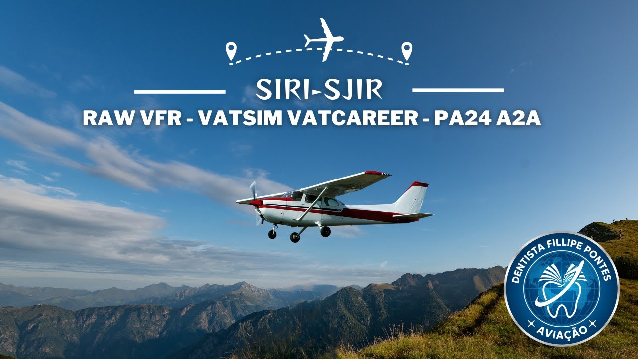 VFR Raiz PP - Comanche PA24 A2A -  VATSIM VATCAREER  - PTBR (SIRI - SJIR)