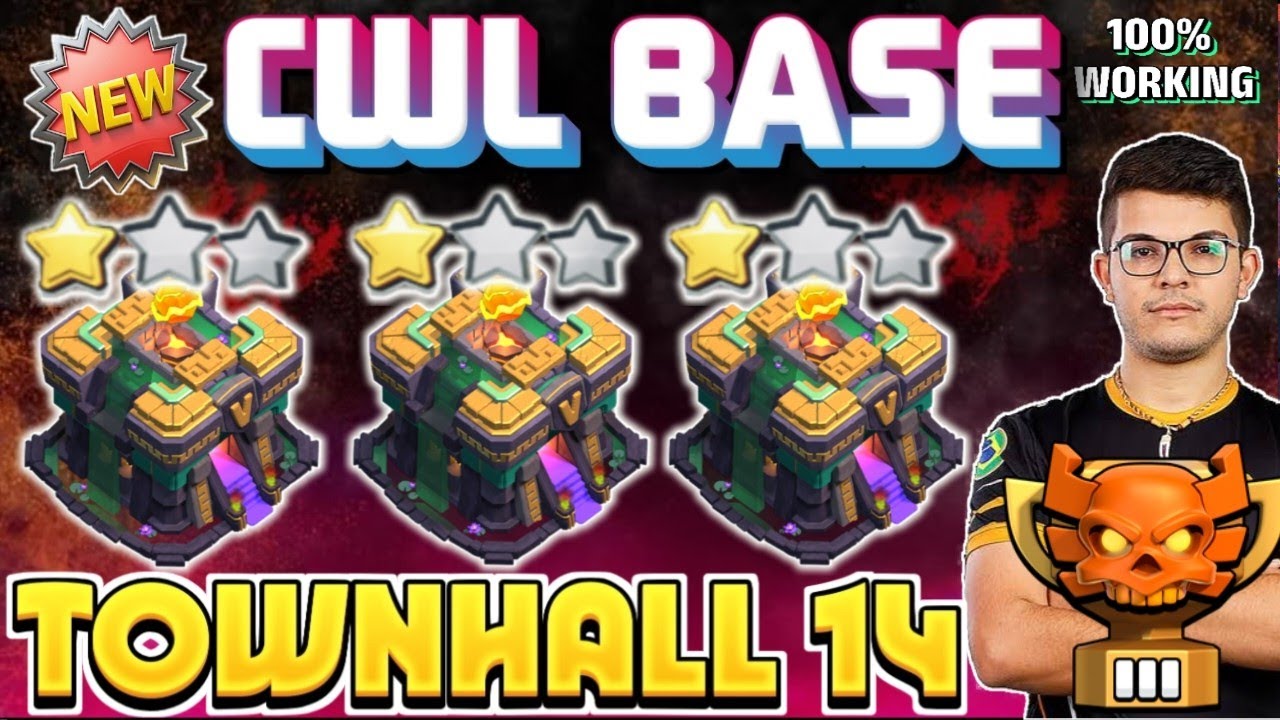 BEST-05 UNBEATEN TH14 CWL BASE AND CLAN WAR BASE WITH COPY LINKS || TH14 CWL BASE ANTI EVERYTHING