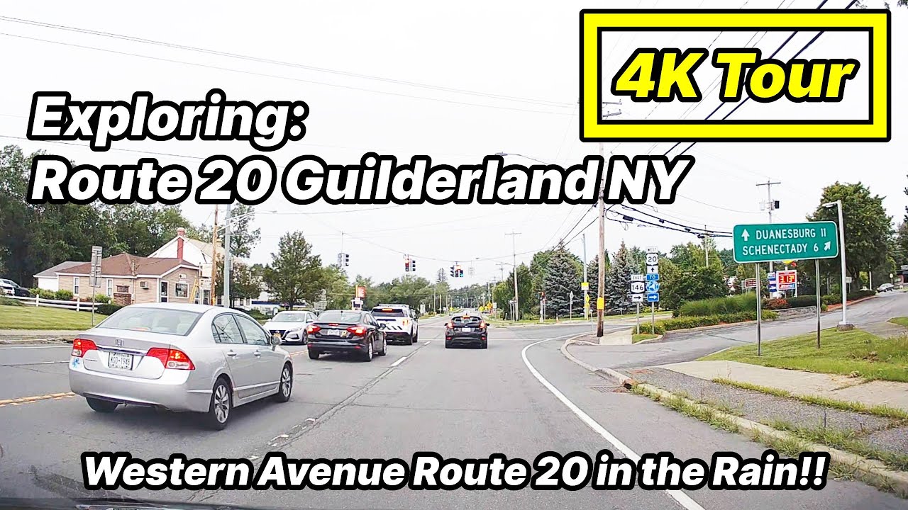 Guilderland NY Route 20 | Western Ave | Dashcam Tour [4k]