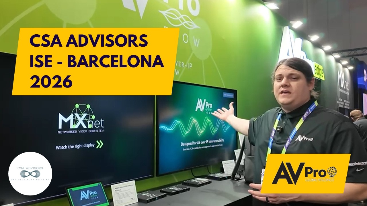 AVPro MXnet Networked Video Solutions ISE Barcelona 2026 with CSA Advisors, Inc.