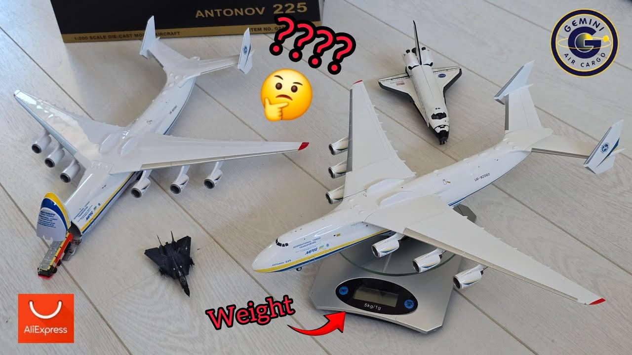 Давайте сравним! Литой Антонов АН-225 в масштабе 1/200, «Джемини» и вариант с открывающимся перед...