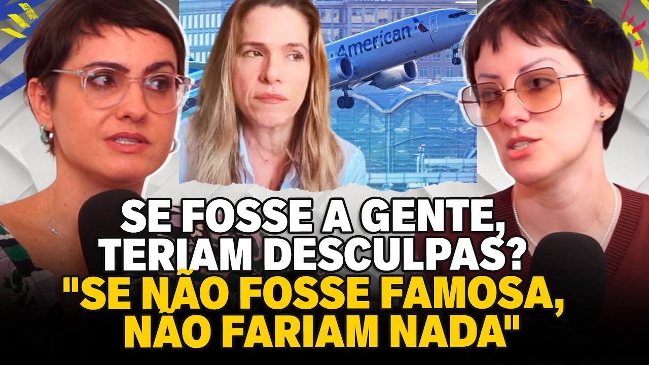 AMERICAN AIRLINES PEDE DESCULPAS A INGRID GUIMARÃES APÓS INTIMIDAÇÃO EM VOO #BF