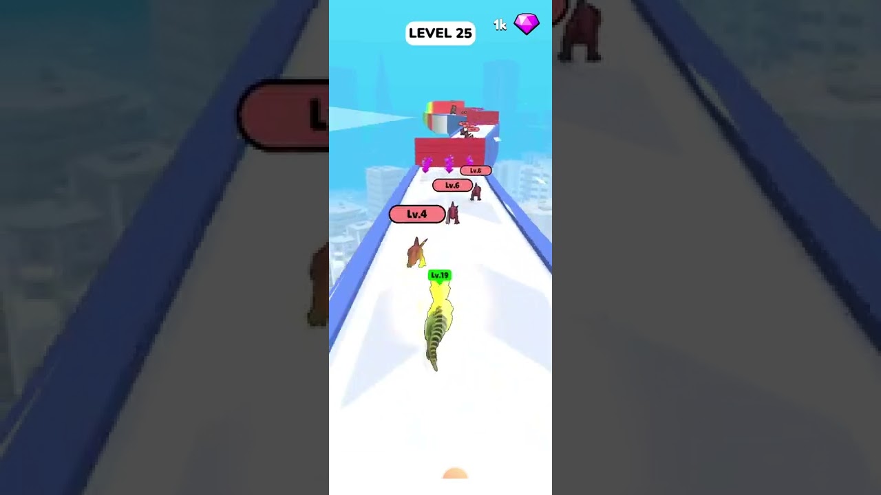 MAX LEVEL in Dino Thrash 3D Game !  P