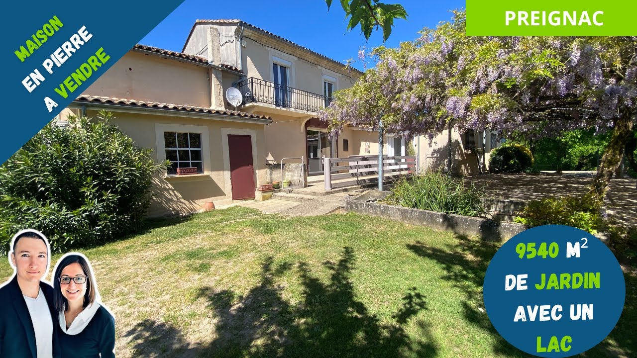 A VENDRE maison en Pierre - Preignac 33210