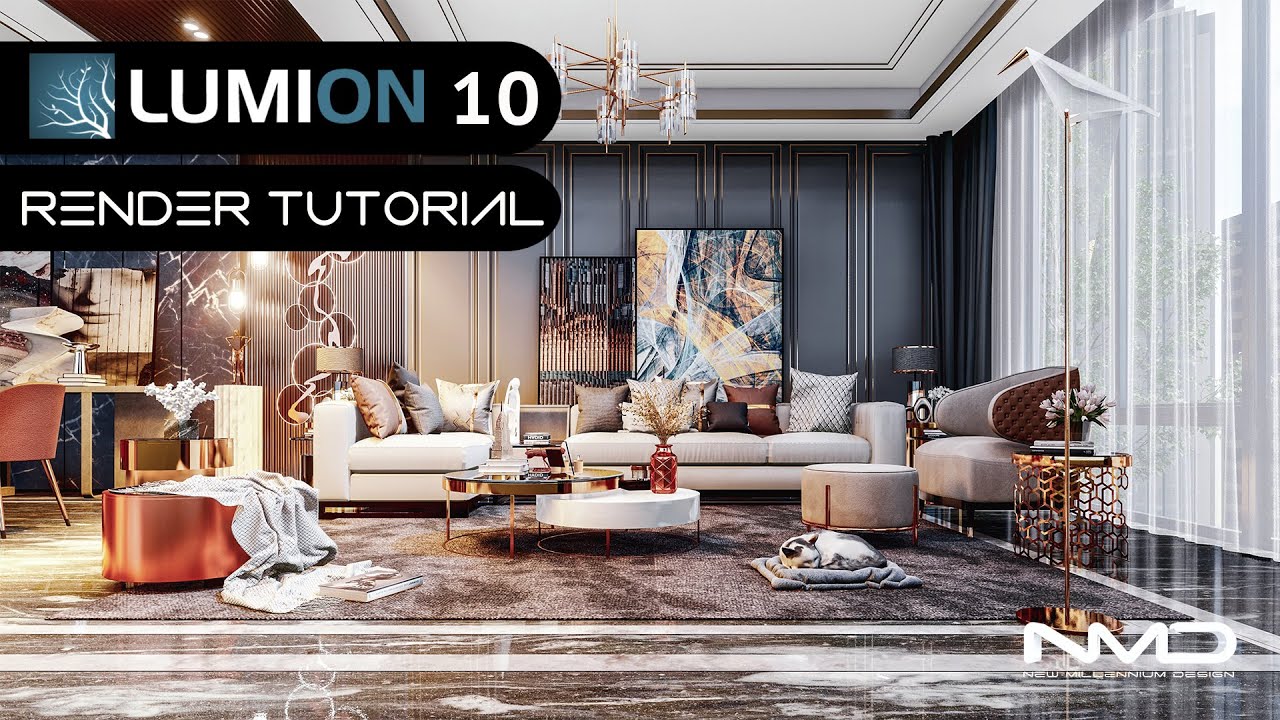 Lumion 10 Pro Modern Interior 3D Rendering Tutorial