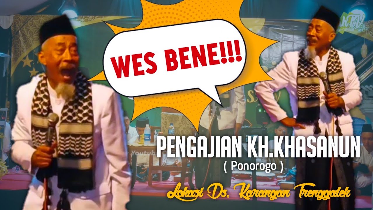 Pengajian KH.KHASANUN Dari Ponorogo Peringatan Isra' Mi'raj Di Karangan Trenggalek