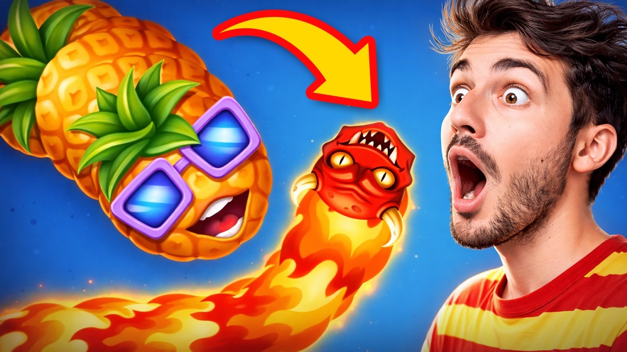 Insane Giant Worm Battle!🔥😮 Worms Zone.io Gameplay EP-04