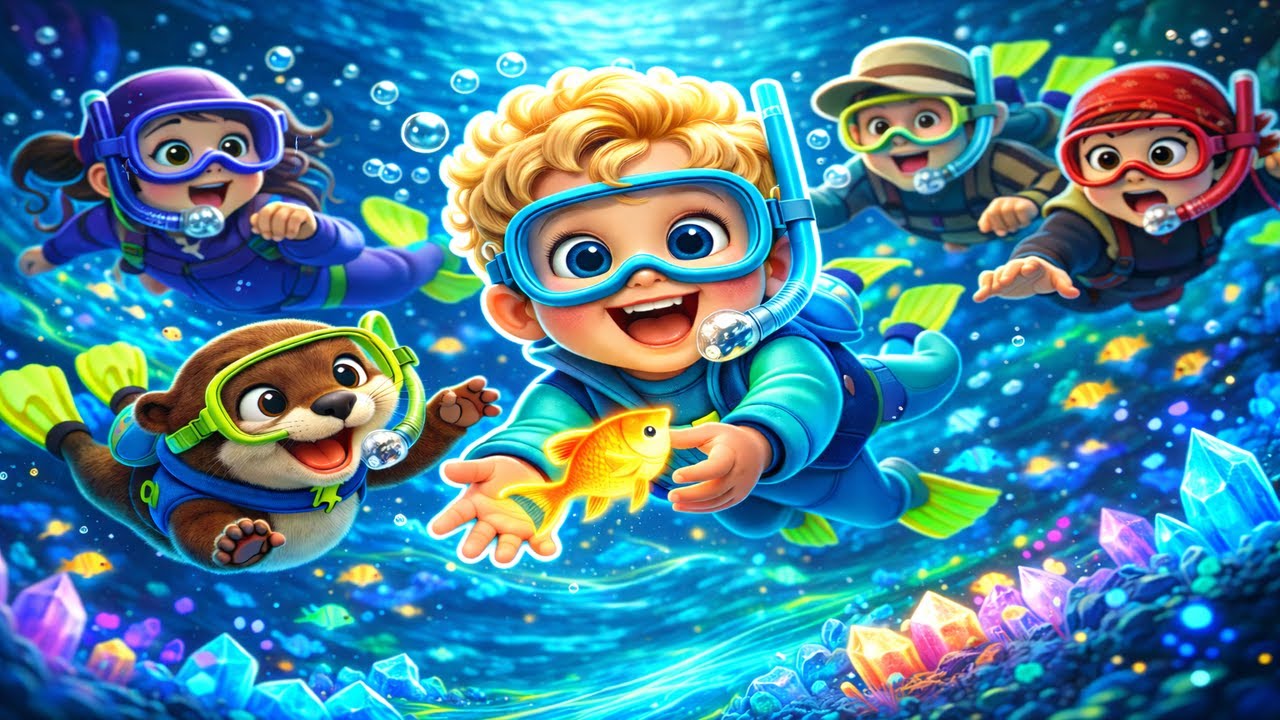 The Crystal Lake Dive – A Glowing Water Adventure With Telo & Milo 💎🌊