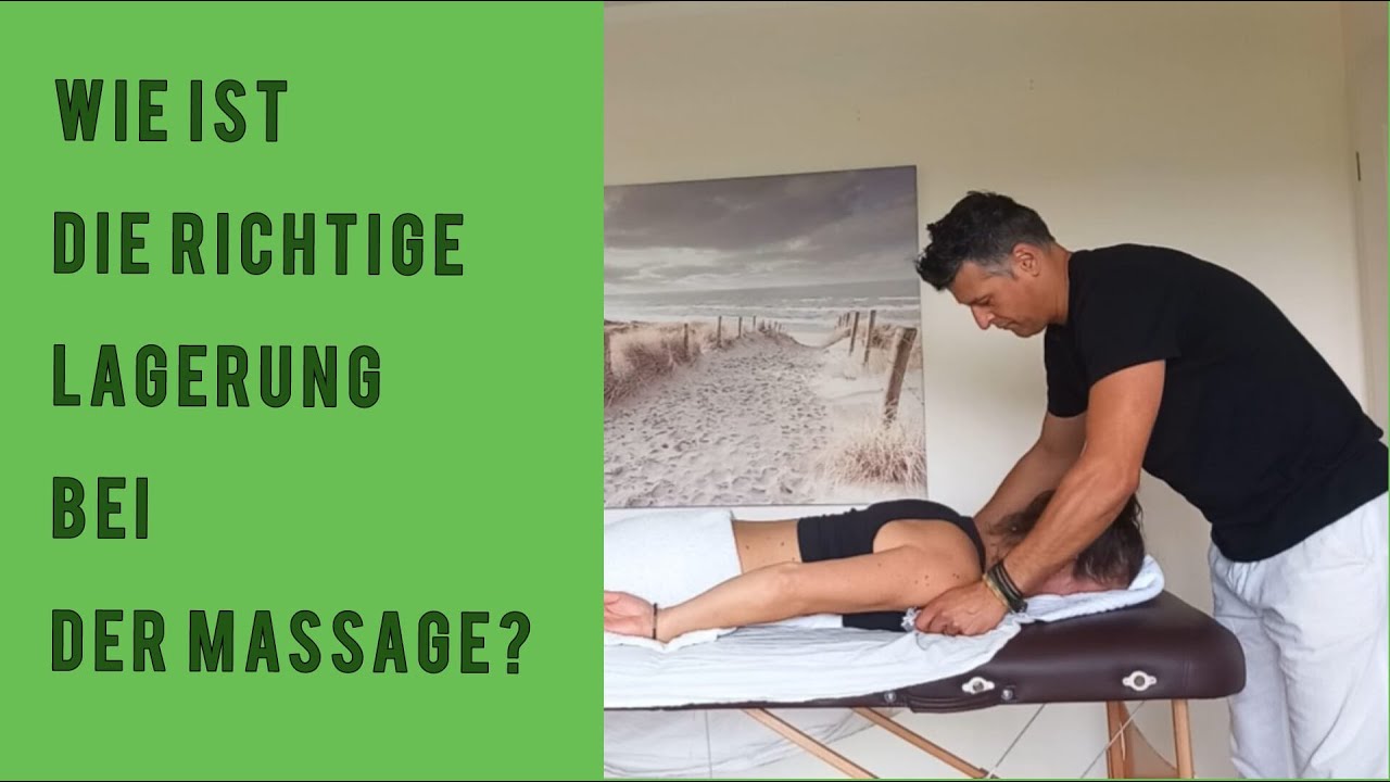Massageausbildung - Lagerung des Kunden - Kosmetik- & Massageschule Meuser
