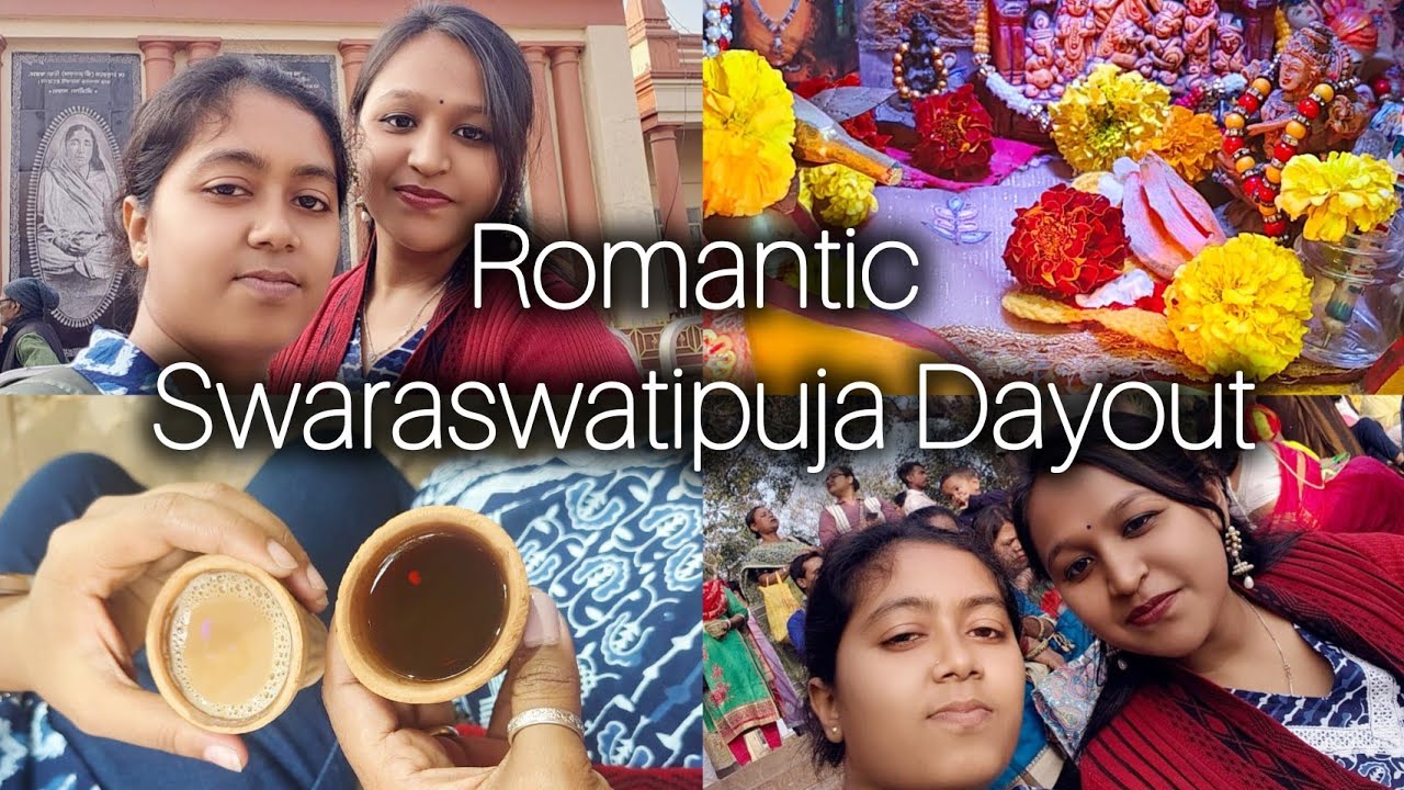 ROMANTIC SARASWATI PUJA DAYOUT🪷 Bengali's Valentine's Day💘#sankitaslife#romantic#lgbtcouple#kolkata