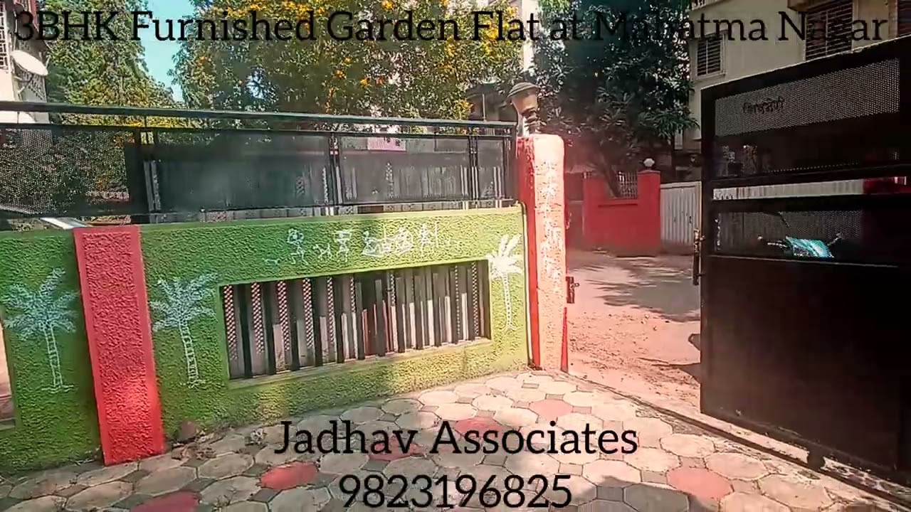 3BHK Furnished Garden Flat at Mahatma Nagar@JadhavAssociates #nashikproperties#mahatmanagar#3bhk