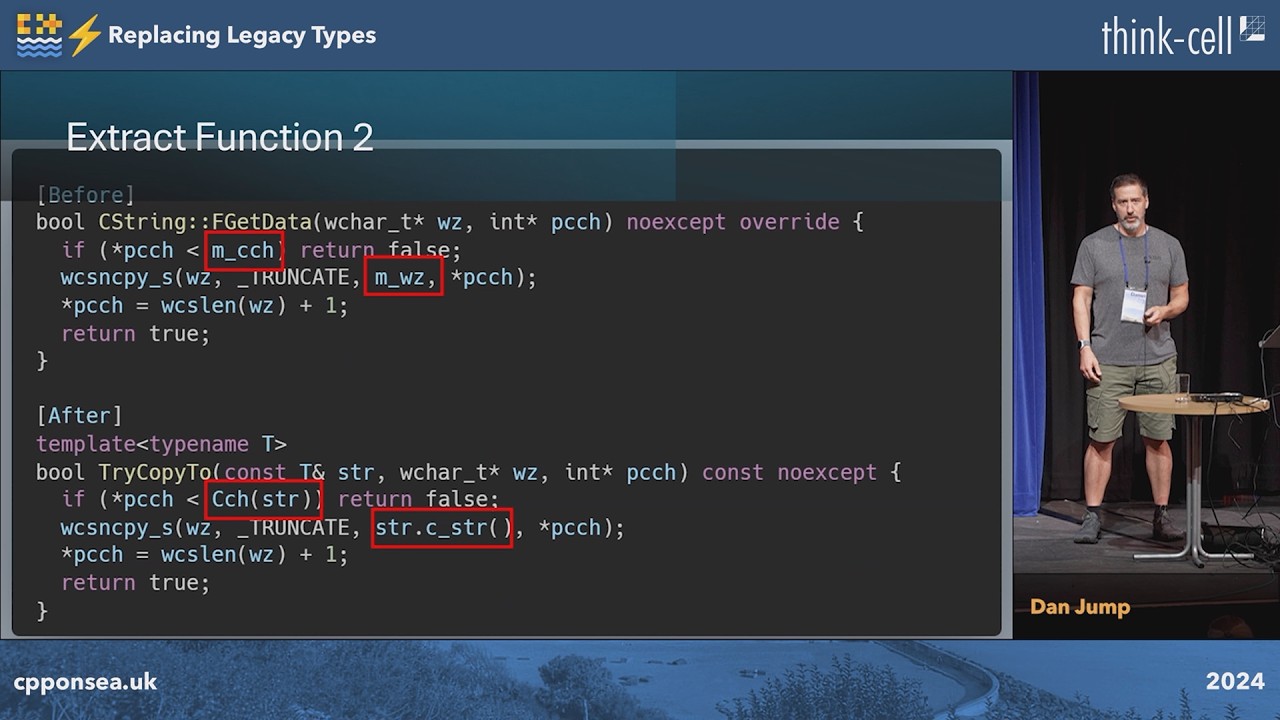 Lightning Talk: Replacing C++ Legacy Types - Dan Jump - C++ on Sea 2024